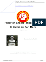 Friedrich Engels Discours Sur La Tombe de Karl Marx - A3875