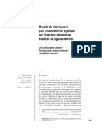 Modelo de Intervención para Competencias Digitales de Bibliotecas Públicas de Aguascalientes