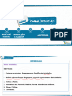 Horário Especial 1 E. Médio Introdução À Filosofia 05 04 2021 Aristóteles