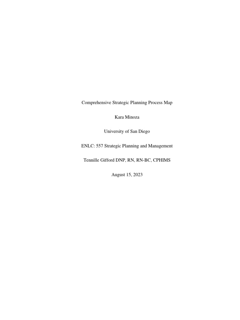 Strategic Planning for MD Anderson Cancer Center | PDF