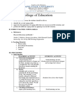 College of Education: I. Objectives