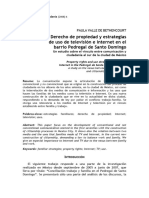 Derecho de Propiedad y Estrategias de Uso de Televisión e Internet en El Barrio Pedregal de Santo Domingo