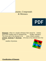 Elements Compounds Mixtures