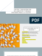 Recepción y Registro de Medicamentos y Demás Insumos para La Salud