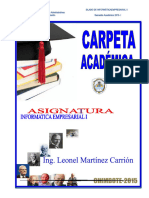 Carpeta Pedagogica de Informatica Empresarial II