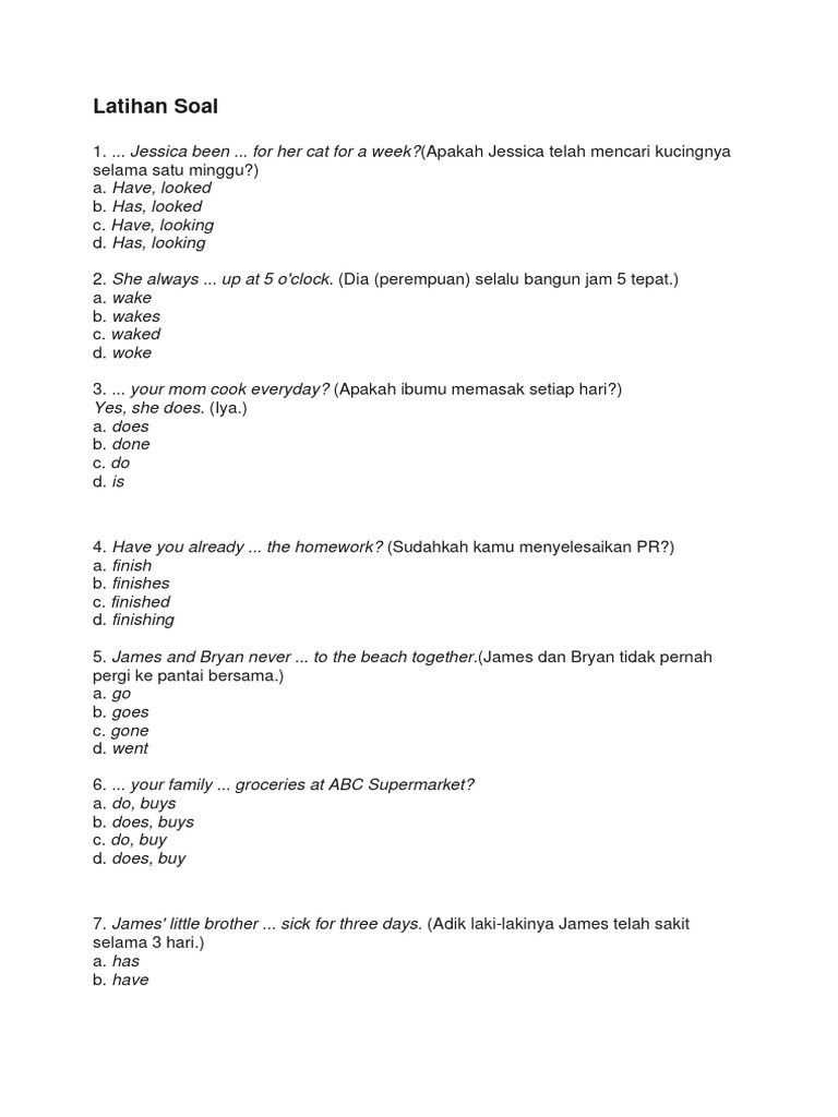 latihan-soal-yes-she-does-iya-pdf-perfect-grammar