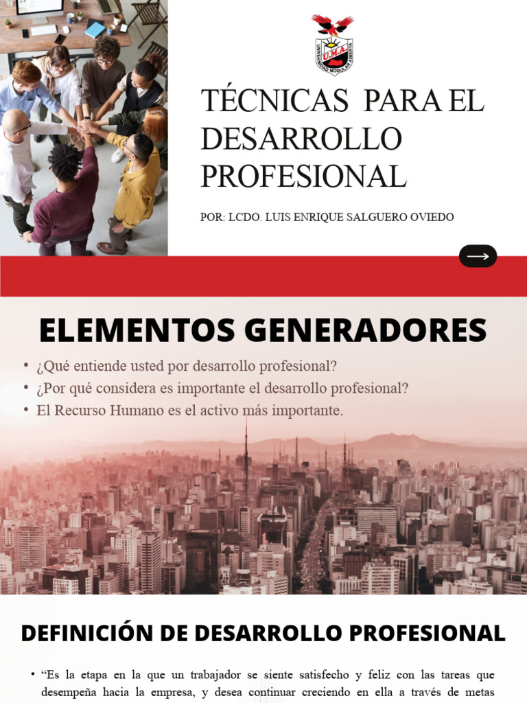 Clase 19 (Técnicas para El Desarrollo Profesional) | PDF