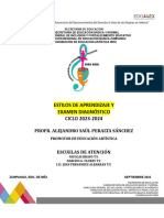 Estilos de Aprendizaje y Diagnostico 2023-2024