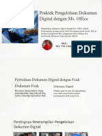 Praktek Pengelolaan Dokumen Digital Dengan Ms Office