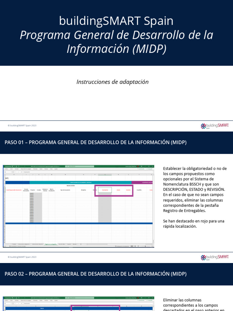 MIDP BSSP XX XX MID MLD 001 RegistroEntregables A0 0101 | PDF