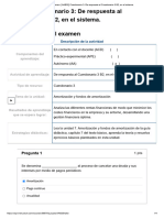 Examen - (AAB02) Cuestionario 3 - de Respuesta Al Cuestionario 3 B2, en El Sistema