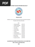 Download Makalah Konsep Dasar Pemrograman Kelompok by anton1945 SN69808231 doc pdf