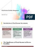 MFIN5600 - Week7 - Fixed Income Portfolio Management