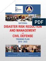 National DRRM and Civil Defense Training Plan - Approved