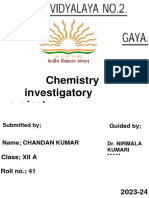 Chemistry Project On Study of Adulterant