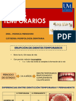 6 y 7 Dientes Temporarios y Erupcion Dentaria