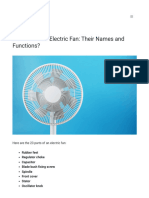 23 Parts of An Electric Fan (+ Labeled Graphic)