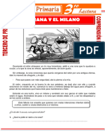 El Ratón La Rana y El Milano para Tercer Grado de Primaria