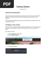 Getting Started 2 DGame Kit
