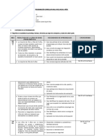 Programación Anual - 4 Años