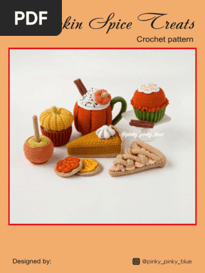 Crochet pumpkin sweets