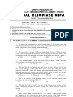 Soal Olimpiade MIPA