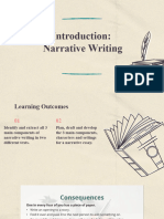 Lesson 5 - Introduction To Narrative Writing