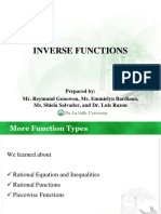 SHS GENMATH AY 23-24 5 One-To-One and Inverse Functions