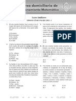 Tarea Domiciliaria De: Razonamiento Matemático