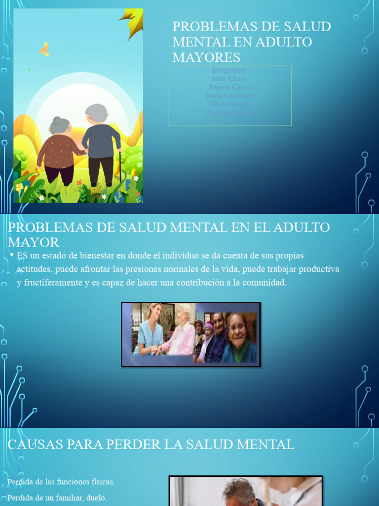 Salud Mental en Adultos Mayores | PDF