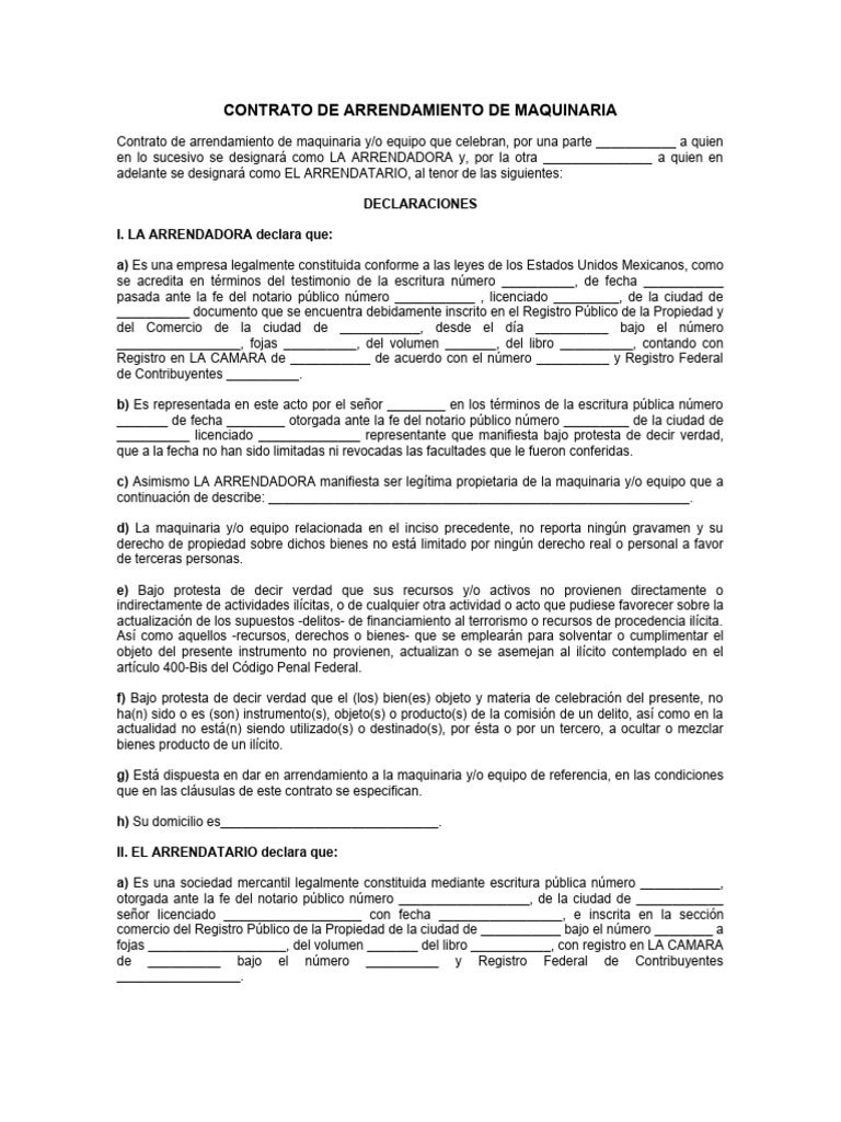 contrato-de-arrendamiento-de-maquinaria-pdf