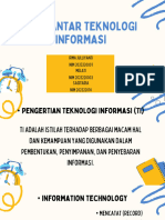 Pengantar Teknologi Informasi