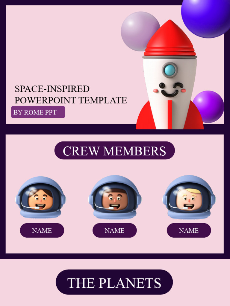 Space PPT Template PDF