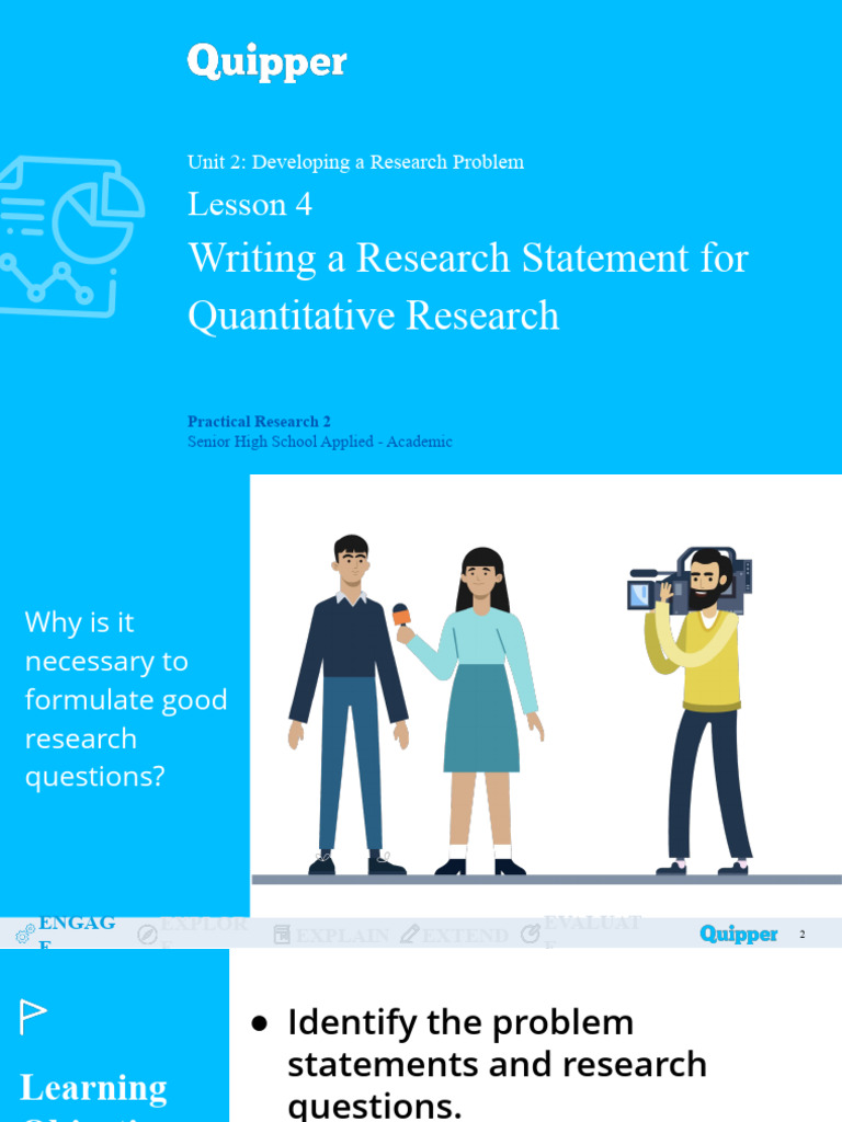 Writing Quantitative Research Statements | PDF