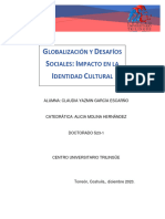 Globalizacion y Desafios Sociales - Impacto en La Identidad Cultural - Estudio Integral Del Entorno