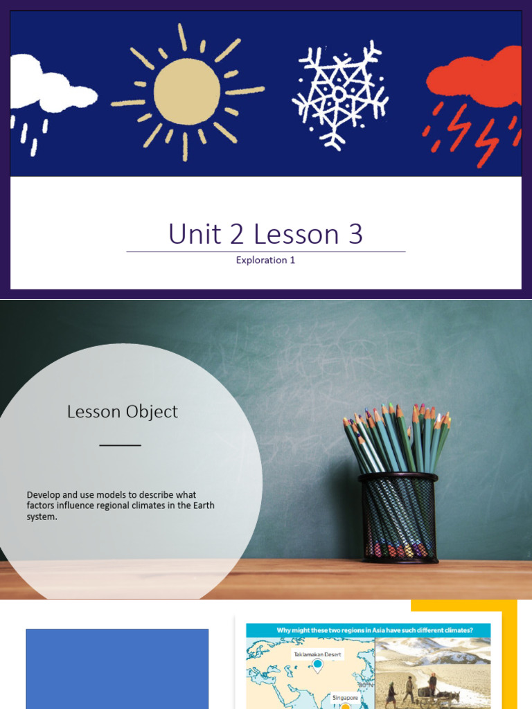 Module E Unit 2 Lesson 3 Exploration 1 - Describing Climate | PDF