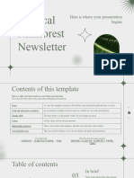 Tropical Rainforest Newsletter XL by Slidesgo