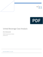 United Beverage Case Analysis