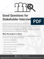 Good Questions For Stakeholder Interviews