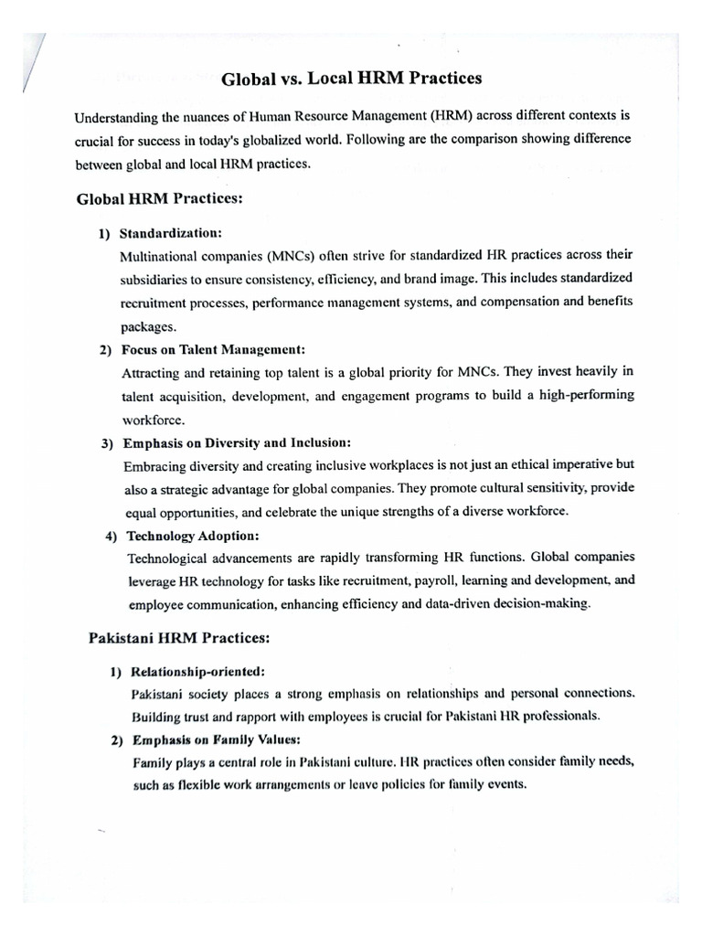 Global Vs Local & CSR | PDF