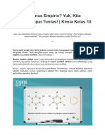 Rumus Empiris Dan Rumus Molekul