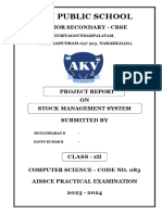 Stock Management Project Documentation