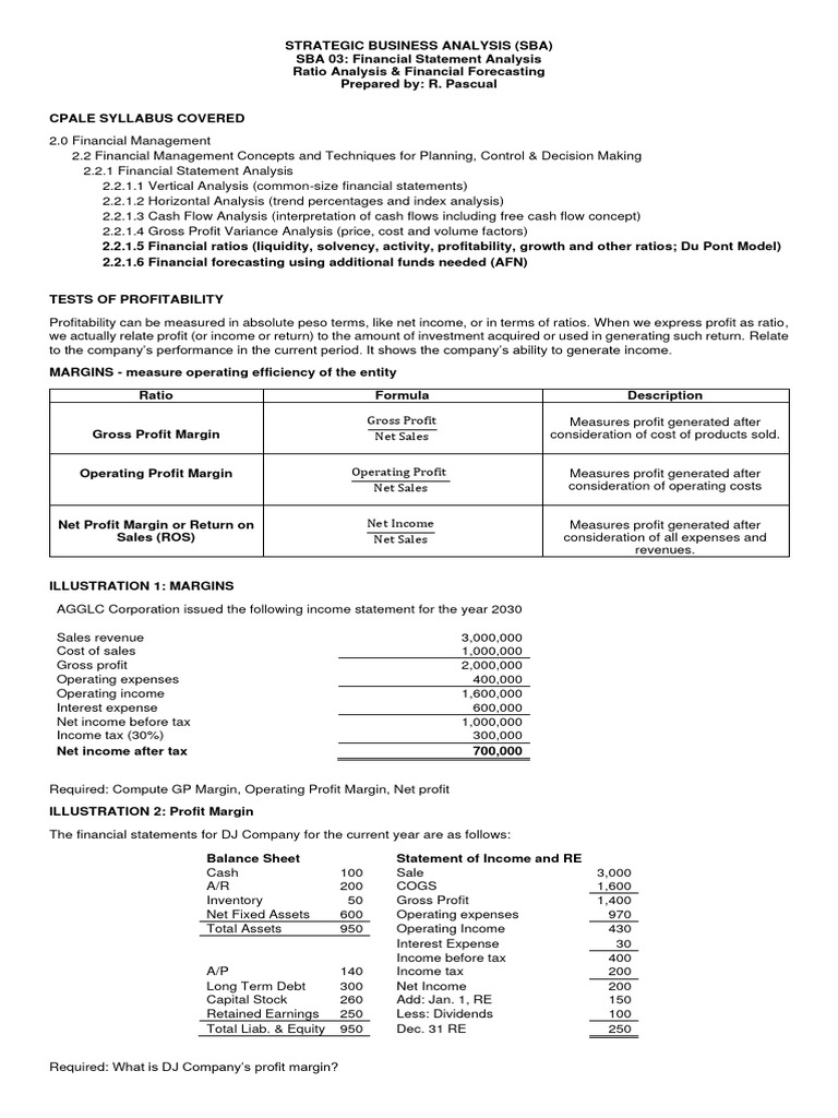 Financial Statement Analysis Guide | PDF | Dividend | Equity (Finance)