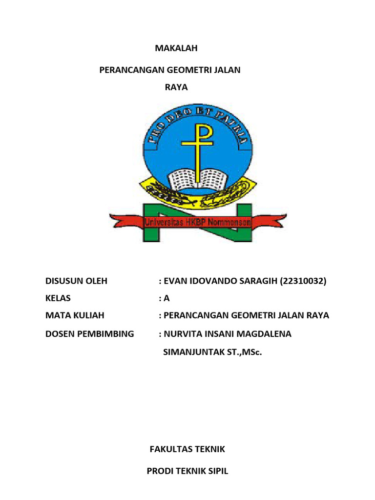 Makalah Perancangan Geometri Jalan Raya Pdf
