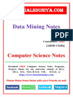 Data Mining Notes 4 - TutorialsDuniya