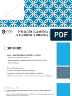 UNIDAD 2 - PARTE I Evaluación Diagnóstica en Psicoterapia Cognitiva