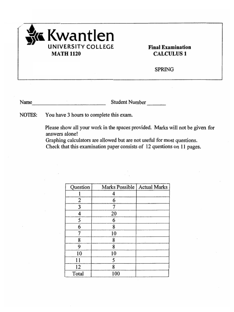 Math1120 practice final pdf