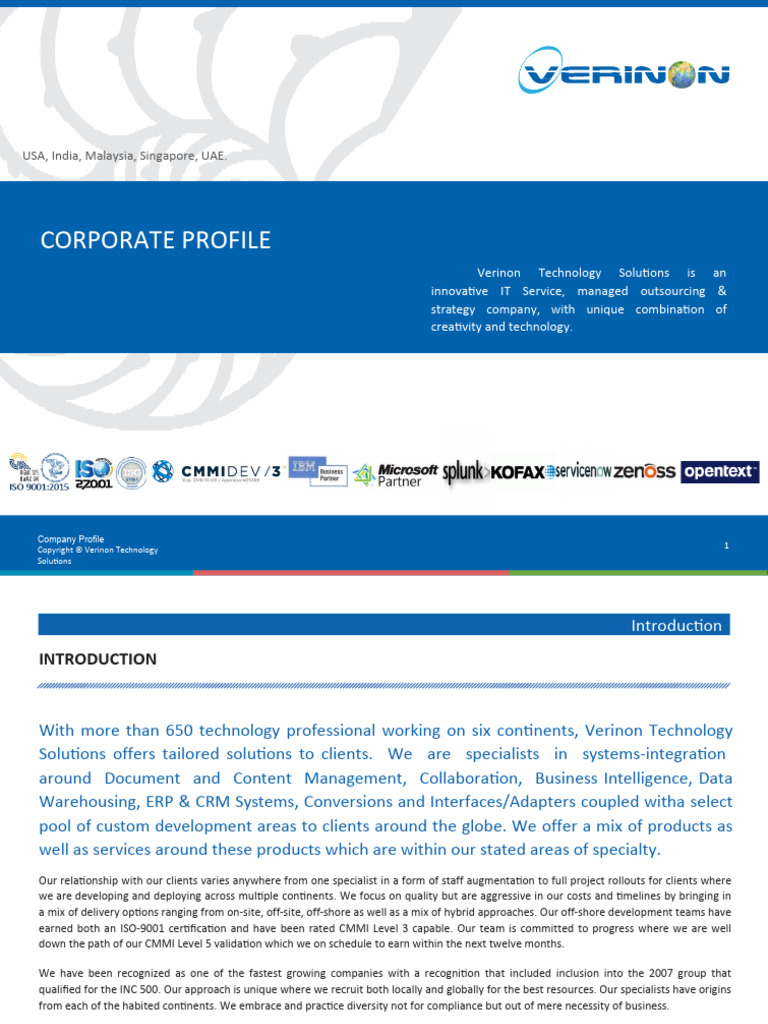 VTSL Coporate Presentation (Rev.10 2018 Upd) 21 10 | PDF | Cloud ...