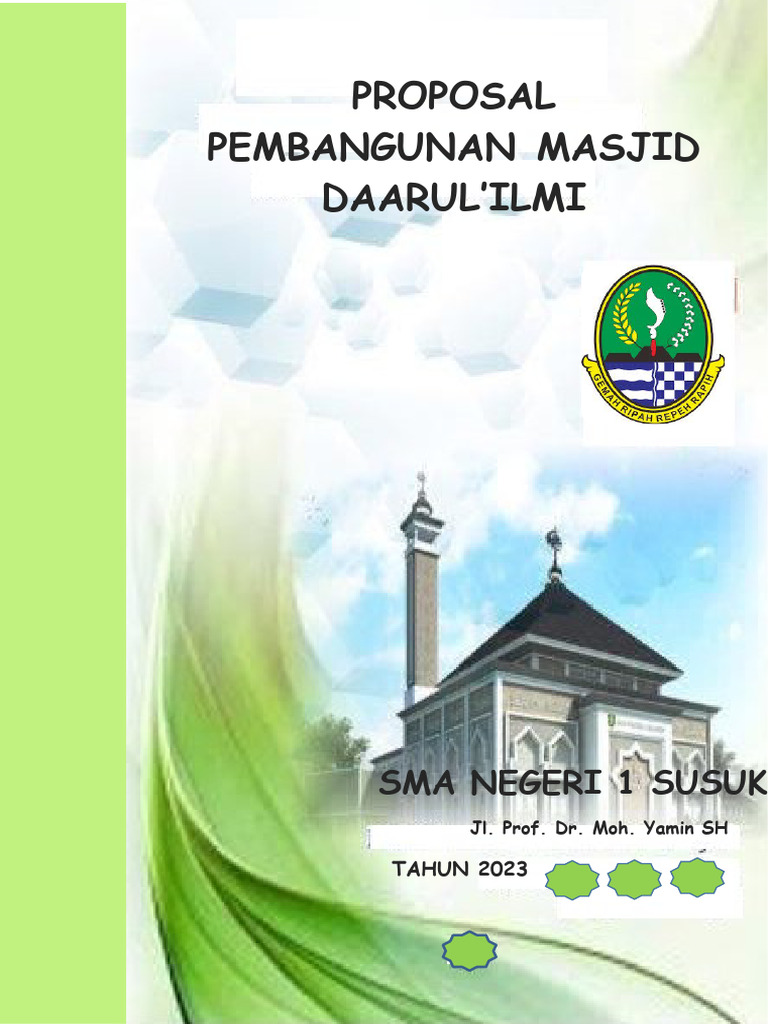 Proposal Pembangunan Masjid Daarul'ilmi | PDF