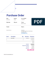 Purchase Order